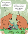 Cartoon: Offen... (small) by Karsten Schley tagged natur,tiere,bären,wald,menschen,ernährung,offenherzigkeit