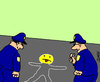 Cartoon: Polizei (small) by Karsten Schley tagged kriminalität,deutschland,gesellschaft,polizei