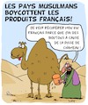 Cartoon: Produits Francais (small) by Karsten Schley tagged economie,commerce,politique,religion,islam,industrie,caricatures,medias,liberte,de,la,presse