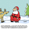 Cartoon: Rentiere (small) by Karsten Schley tagged weihnachten,weihnachtsmann,santa,rentiere,flugbegleitergewerkschaft,ufo,gewerkschaften,tiere,mythen,soziales,wetter,winter,religion,christentum