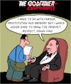 Cartoon: Respect! (small) by Karsten Schley tagged films,caricatures,respect,freedom,of,press,the,godfather,professions,media,social,issues