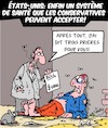 Cartoon: Sante (small) by Karsten Schley tagged etats,unis,politique,conservatives,religion,sante