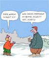 Cartoon: Schnee (small) by Karsten Schley tagged winter,natur,schnee,kinder,eltern,maradona,drogen,fußball,sucht,himmel