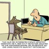Cartoon: Schweinerei... (small) by Karsten Schley tagged märchen,literatur,bürokratie,vorschriften,beamte,gesellschaft,ämter,behörden,tiere,schweine,wölfe