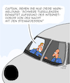 Cartoon: Schwere Turbulezen (small) by Karsten Schley tagged verkehr,flugreisen,piloten,stewardessen,ehe,beziehungen,liebe,männer,frauen,seitensprung,gesellschaft