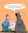 Cartoon: Super Arbeit! (small) by Karsten Schley tagged coronavirus,usa,trump,politik,wahlen,ansteckungsrate,gesundheit