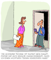 Cartoon: Super Technik!! (small) by Karsten Schley tagged technik,wirtschaft,kommunikation,smartphones,computer,digitales,ki,büro,arbeit,jobs,business