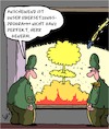 Cartoon: Übersetzung (small) by Karsten Schley tagged übersetzungen,kommunikation,politik,militär,atomwaffen,krieg