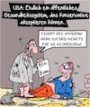 Cartoon: US-Gesundheitssystem (small) by Karsten Schley tagged usa,gesundheit,öffentlichkeit,politik,politiker,religion,geld,armut,gesellschaft
