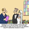 Cartoon: VERSPRICH ES!! (small) by Karsten Schley tagged ehe,heirat,liebe,männer,frauen,beziehungen,versprechen,gelübde,familie