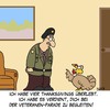 Cartoon: Veteran (small) by Karsten Schley tagged thanksgiving,militär,soldaten,krieg,tiere,feiertage,veteranen