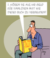 Cartoon: Wie man GELD spart (small) by Karsten Schley tagged geld,ratgeber,bücher,literatur,verschwendung,sparen,verbraucher,preise,preissteigerung,inflation,medien,gesellschaft