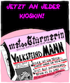 Cartoon: Zeitung (small) by Karsten Schley tagged metoo,hetzjagd,frauen,männer,sex,übergriffe,diffamierungen,gesellschaft,medien