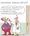 Cartoon: Zirkus (small) by Karsten Schley tagged gesundheit,mundgeruch,ernährung,jobs,business,ärzte,patienten,künstler,zirkus