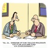 Cartoon: Zuverlässigkeit ist alles! (small) by Karsten Schley tagged arbeit,business,zuverlässigkeit,wirtschaft,arbeitgeber,arbeitnehmer,fehler