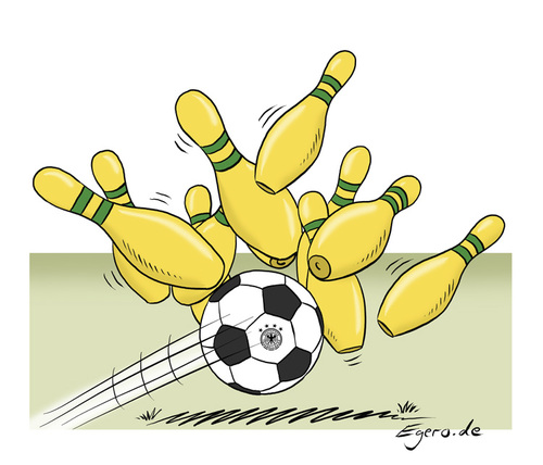 Cartoon: Germany Brasil 2014 (medium) by Egero tagged germany,brasil
