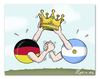 Cartoon: Final - FIFA World Cup 2014 (small) by Egero tagged egero,final,fifa,world,cup,2014,germany,argentina
