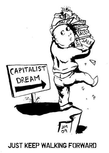Cartoon: Capitalist Dream (medium) by urbanmonk tagged capitalism