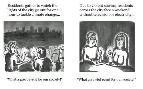 Cartoon: Earth Hour (medium) by urbanmonk tagged environment