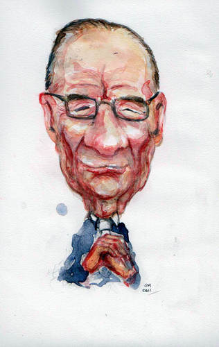 Cartoon: Rupert (medium) by urbanmonk tagged rupert,murdoch,media,empire,phone,hacking,scandal