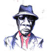 Cartoon: John Lee Hooker (small) by urbanmonk tagged blues,music