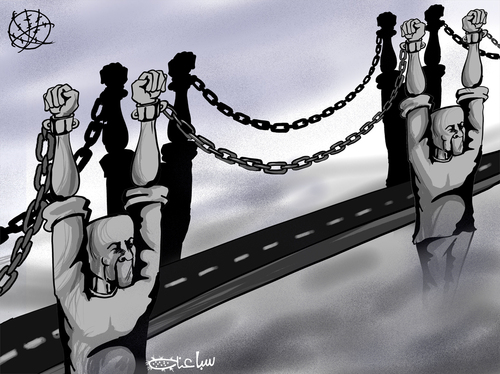 Cartoon: Hunger strike (medium) by sabaaneh tagged palestinian