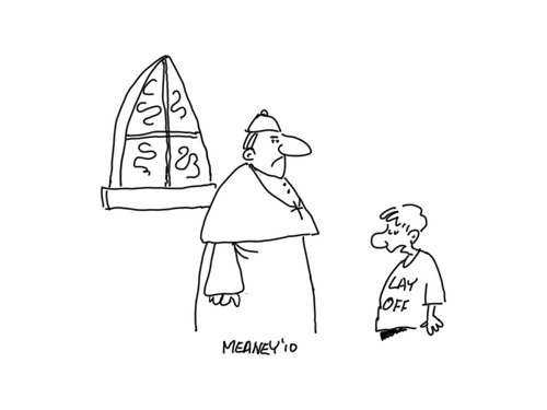 Cartoon: Problems (medium) by John Meaney tagged priest,vatician,religion