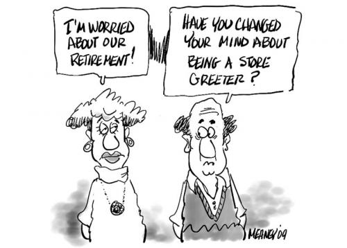 Cartoon: Worried!!! (medium) by John Meaney tagged money,worry