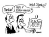 Cartoon: Voter Apathy (small) by John Meaney tagged vote,politician,sign