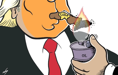 Cartoon: Cublockade (medium) by rodrigo tagged cuba,blockade,oil,usa,blackout,electricity,light,energy,power,cuban,maduro,president,venezuela,trump,uspresident,donaldtrump,caribean,international,politics,americas,cuba,blockade,oil,usa,blackout,electricity,light,energy,power,cuban,maduro,president,venezuela,trump,uspresident,donaldtrump,caribean,international,politics,americas