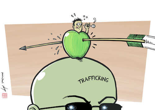 Cartoon: War on Drugs misses big targets (medium) by rodrigo tagged war,on,drugs,narco,traffickers,trafficking,consumption,consumers,meth,cocaine,heroin