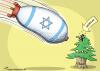 Cartoon: Between the sword and the wall (small) by rodrigo tagged lebanon israel hezbollah terror war west bank gaza strip