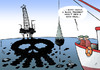 Cartoon: Black oil spill (small) by rodrigo tagged barack obama us usa president white house black bp gulf of mexico oil spill louisiana florida