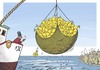 Cartoon: Economic Inequality (small) by rodrigo tagged economic,inequality,rich,poor,gap,davos,percent