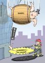 Cartoon: Financial Crisis Rescuing (small) by rodrigo tagged financial,crisis,fireman,bush,tax,payers,banks,economy