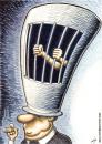 Cartoon: Freedom of thinking (small) by rodrigo tagged porto cartoon oporto portugal festival human rights prison censorship