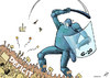 Cartoon: G20 summit in Toronto (small) by rodrigo tagged g20,toronto,summit,deficit,clash,police,economy,crisis,financial,riot
