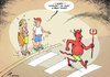 Cartoon: Is it too hot here? (small) by rodrigo tagged heat wave economic crisis hell devil demon recession