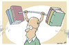 Cartoon: Brain fitness (small) by rodrigo tagged books,reading,publishing,press,education,culture,intelligence