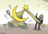 Cartoon: Morsi code (small) by rodrigo tagged muhammad,morsi,egypt,elections,president,military,muslim,brotherhood