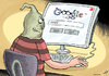 Cartoon: News stealing (small) by rodrigo tagged google yahoo search engine news copyright