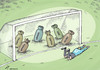 Cartoon: Portugal beats Bosnia (small) by rodrigo tagged euro,2012,portugal,football,ronaldo,nani,postiga,veloso,bosnia