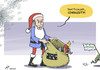 Cartoon: Santa Putin (small) by rodrigo tagged russia,vladimir,putin,pussy,riot,mikhail,khodorkovsky,greenpeace,amnesty