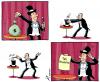 Cartoon: Tax magic (small) by rodrigo tagged taxes,declaration,money,magician,magic,fraud,evasion