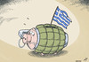 Cartoon: The Explosive Debt of Greece (small) by rodrigo tagged greece crisis debt europe eu riots athens protest police violence