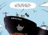 Cartoon: Titanic sinking of oil piracy (small) by rodrigo tagged oil price fuel export economy pirate piracy somalia sirius star