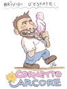 Cartoon: cornetto arcore (small) by dan8 tagged pdl,satira,politica,estate,gelato