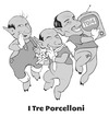 Cartoon: i tre porcelloni (small) by dan8 tagged vignette,politica,italia,scandali,fiabe,satira
