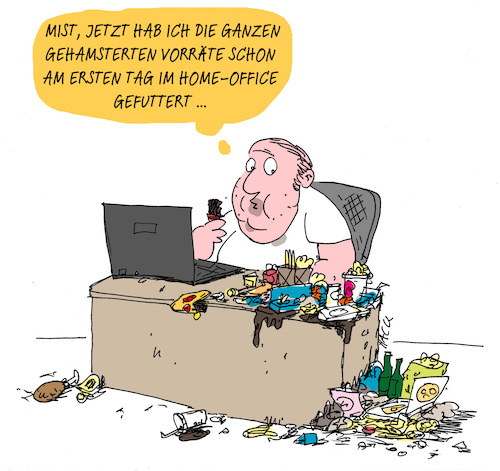 Cartoon: Der Hamster (medium) by ichglaubeshackt tagged arbeit,büro,job,hamstern,süssigkeiten,essen,übergewicht,diät,homeoffice,corona,covid19