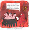 Cartoon: Hölle Hölle Hölle Hölle! (small) by ichglaubeshackt tagged teufel,hölle,satan,gewinnspiel,marketing
